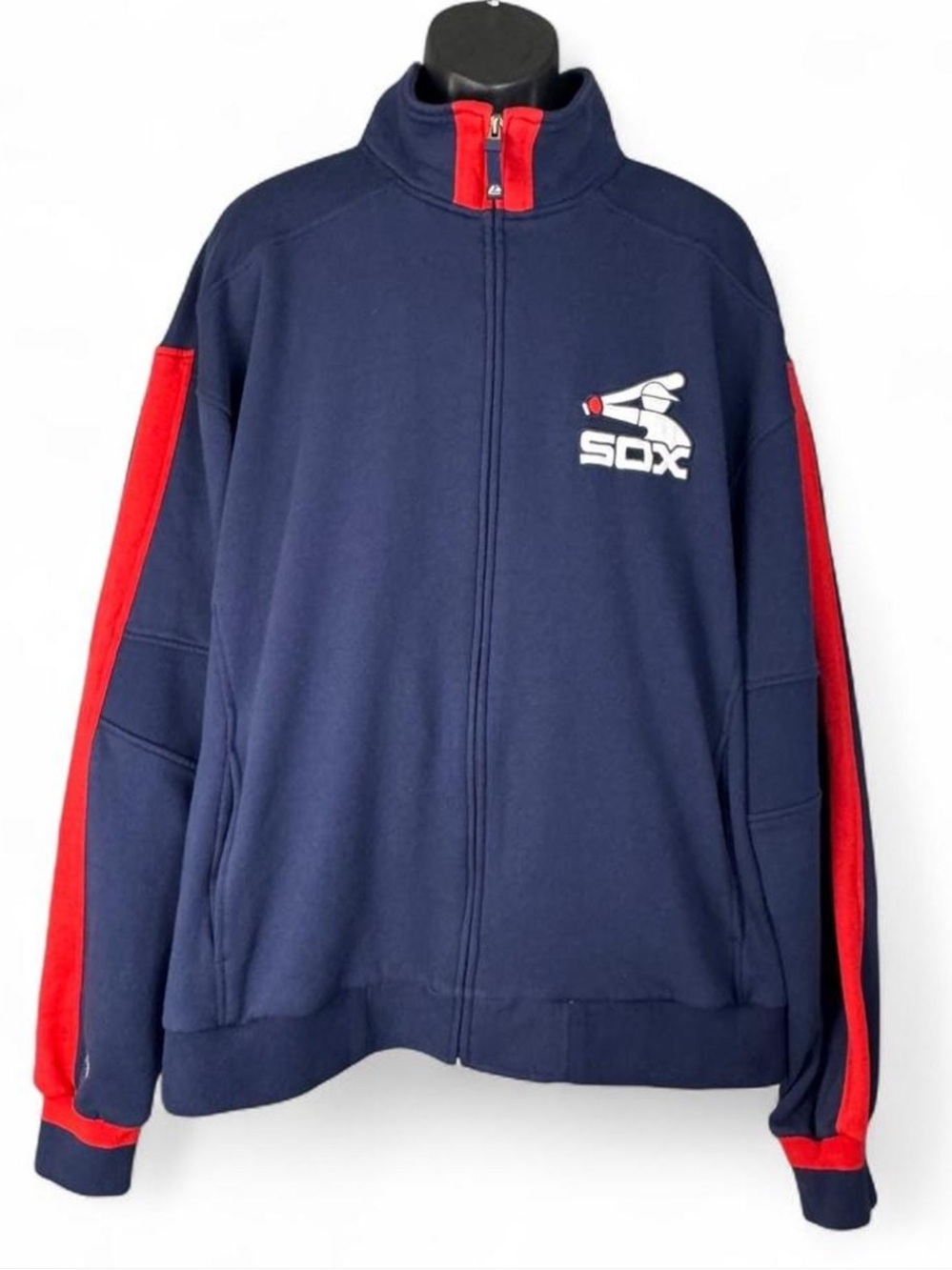Chicago White Sox Majestic Cooperstown Therma Base navy blue zip up jacket XL